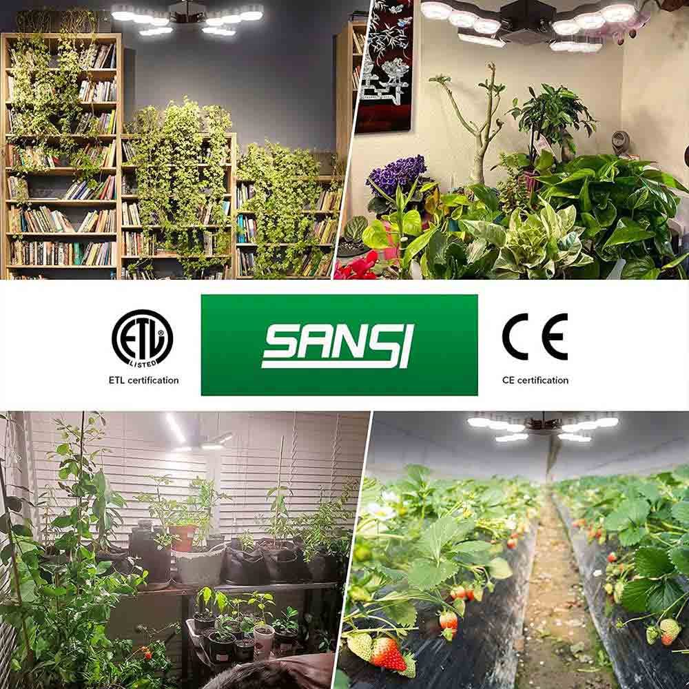 60W Sansi LED Grow Light (Helicopter - US Plug with Hook)